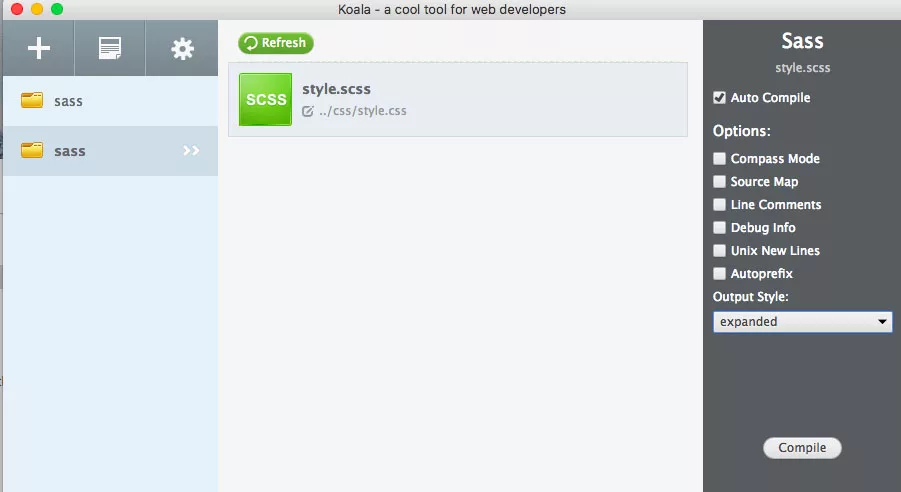Koala - an app for Sass